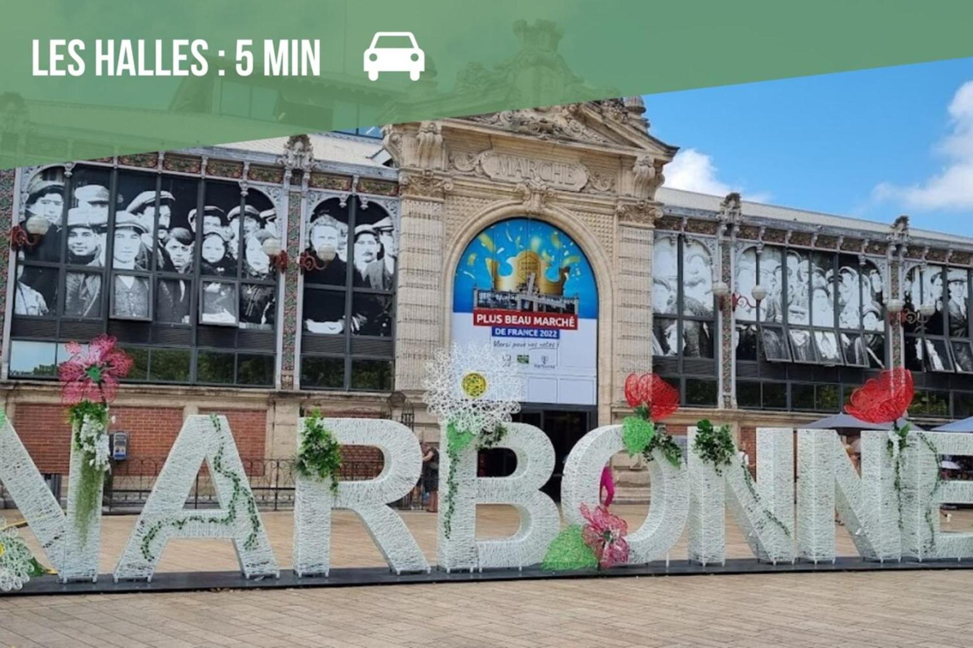 Le Cocon - Wifi - Cour Privative - Proche Halles 纳博讷 外观 照片